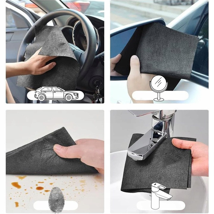 MAGICZNA ŚCIERECZKA SZMATKA ŚCIERKA DO SZYB OKIEN BEZ SMUG 30x40CM X 8SZT