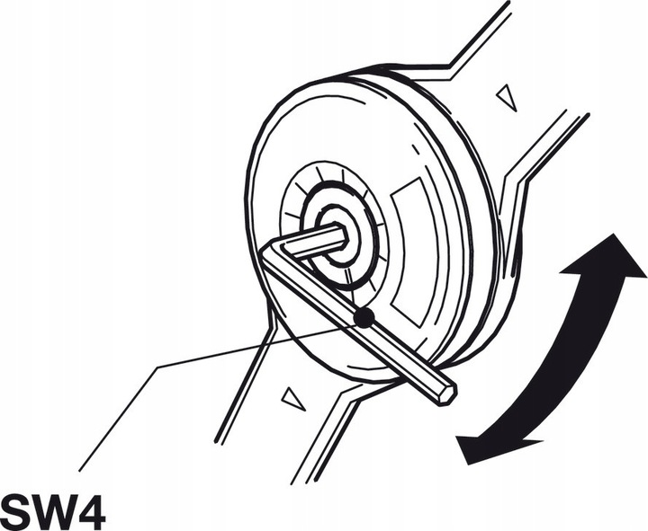 Siłownik meblowy do frontów HAFELE DUO rozwórka nożycowa podnośnik