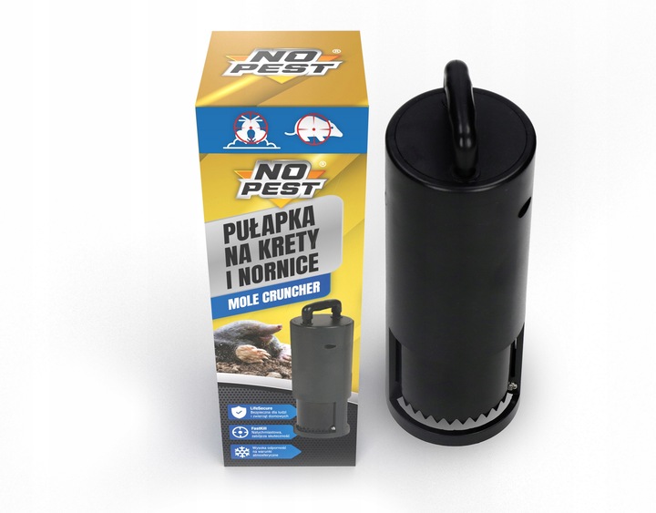 PUŁAPKA ŁAPKA KRETOŁAP CHWYTACZ NA KRETY NORNICE SZCZURY NO PEST (2