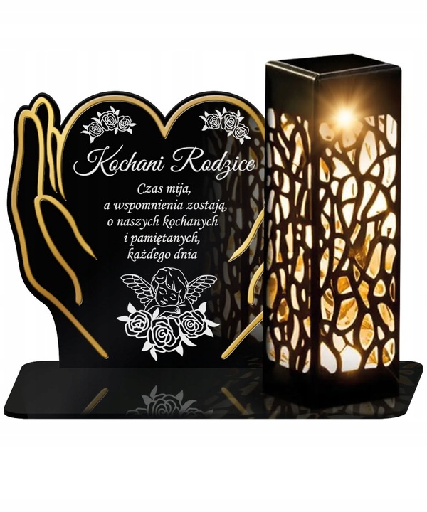 Znicz Solarny XL Premium LED Na Wszystkich Świętych Na Grób Dla Taty