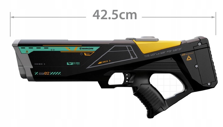 PISTOLET NA WODĘ KARABIN AUTOMAT Elektryczny miotacz wody AKUMULATOR USB
