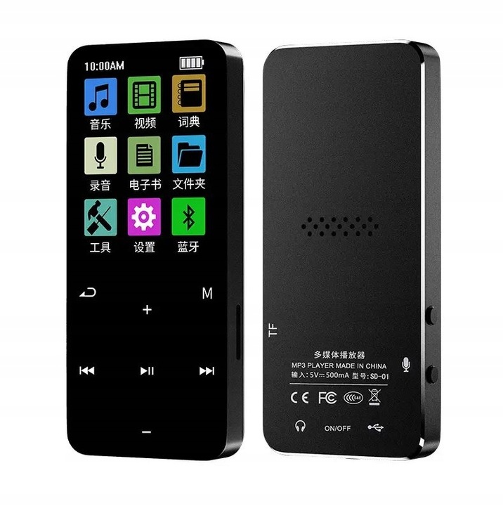 ODTWARZACZ MP4 MP3 16GB BLUETOOTH HiFi RADIO SŁUCHAWKI W ZESTAWIE