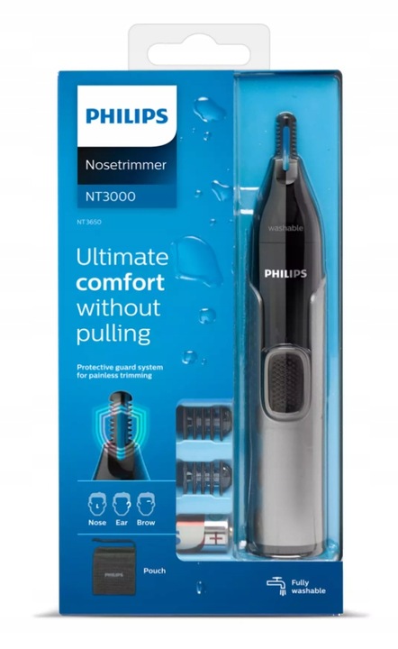 Trymer do nosa Philips NT 3650/16 Series 3000 nasadki do brwi