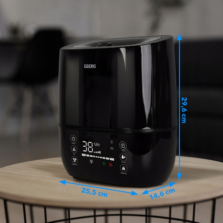 Nawilżacz powietrza EBERG HUMI 5w1 jonizacja aromaterapia pilot WiFi