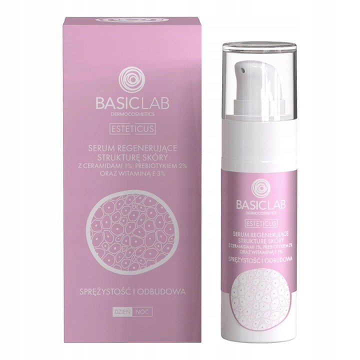 BasicLab- Serum Regenerujące Strukturę Skóry z Ceramidami 1% 30ml