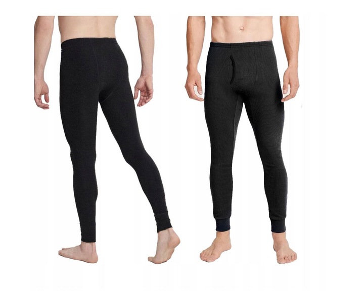 Zestaw 2 pary Kalesony Męskie Termoaktywne Bawełniane r. M/L Grube