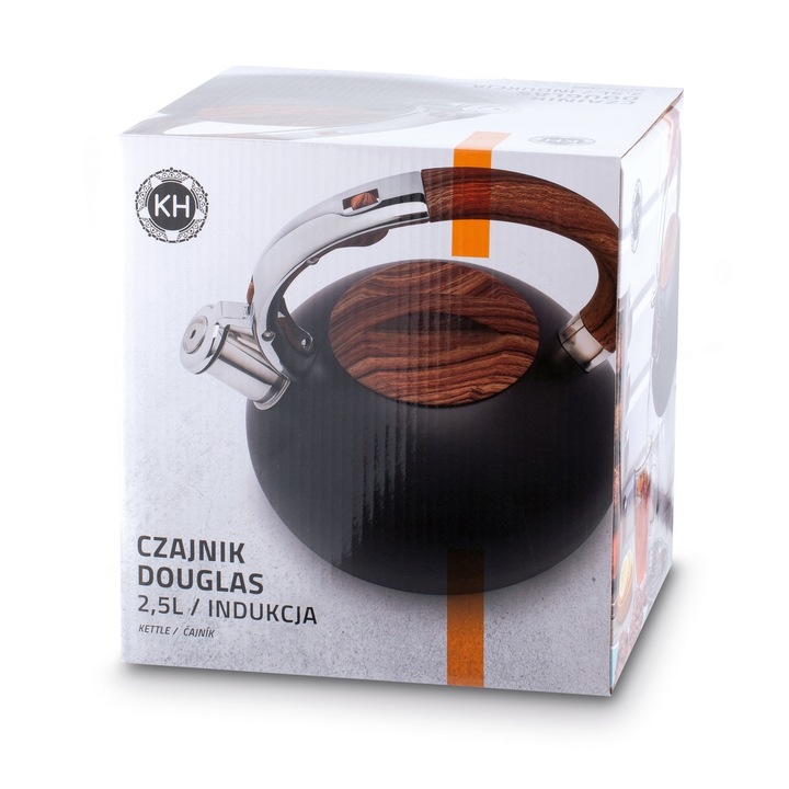 Energooszczędny CZAJNIK INDUKCJA z GWIZDKIEM czajnik NA GAZ 2,5L Douglas