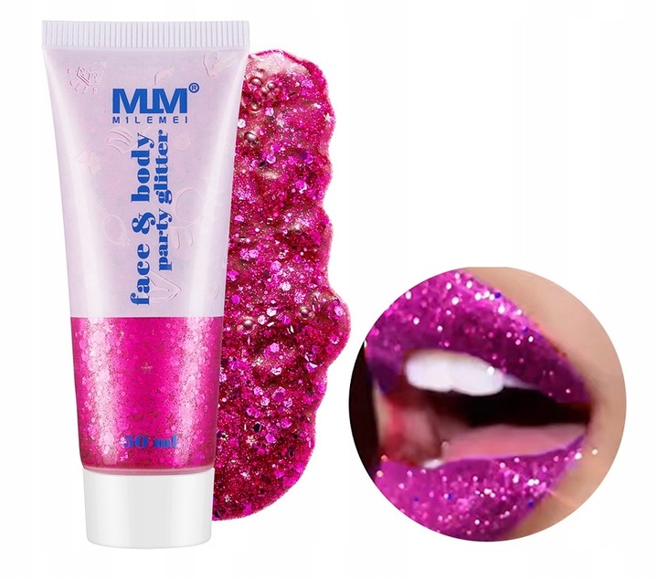 Żel brokatowy hologram brokat do twarzy 50ml Nr1