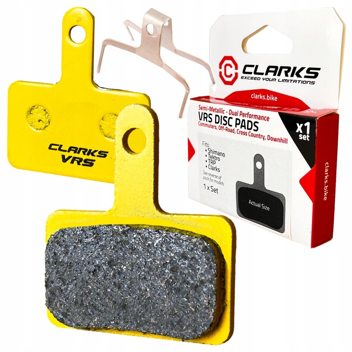 KLOCKI do HAMULCÓW SHIMANO B01S B05S Półmetaliczne CERAMIKA CLARKS VRS811