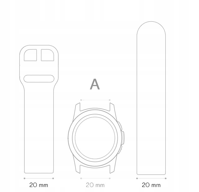 Pasek do zegarka skórzany Tekla T-04.02 PRO uniwerslany 20 mm + teleskopy