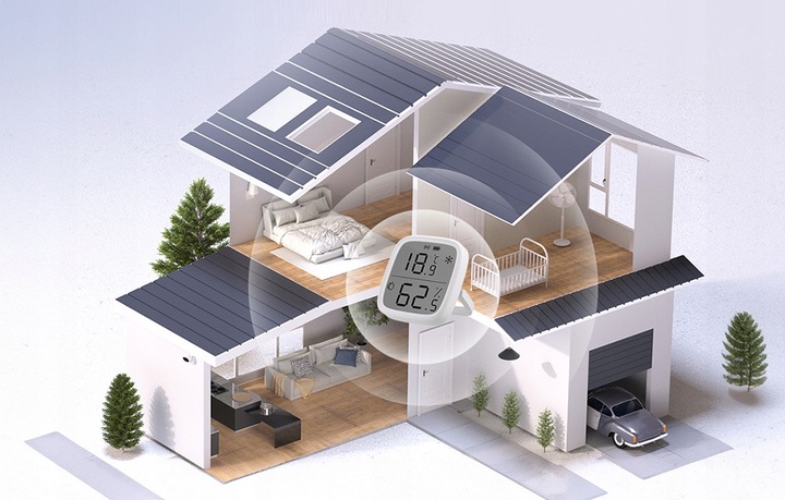 SONOFF SNZB-02D Inteligentny Czujnik Temperatury Wilgotności LCD
