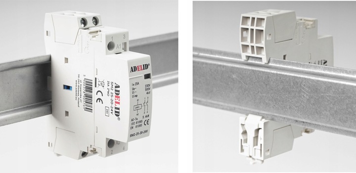 STYCZNIK MODUŁOWY 25-20 24V 20A 25A 1P 2NO 1-FAZ