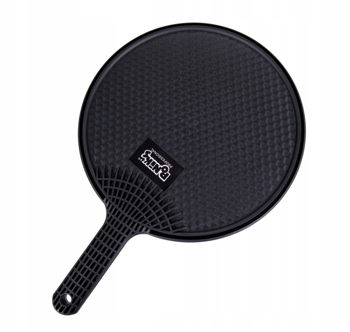 Lustro Lusterko Fryzjerskie Z Rączką Okrągłe Czarne Do Salonu Poniks