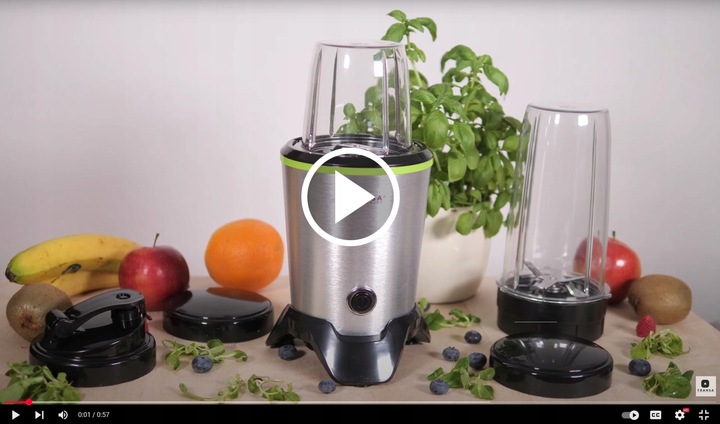BLENDER KIELICHOWY NUTRI KOKTAJLE MIKSOWANIE MIELENIE 2 BIDONY MOCNY