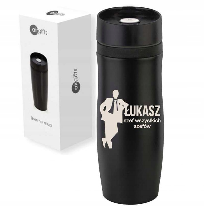 KUBEK TERMICZNY Z GRAWEREM Grawer PREZENT