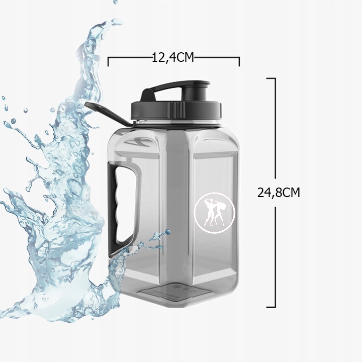 HERKULES Water Jug Kanister 2,4l Z USTNIKIEM BUTLA NA WODĘ BIDON SIŁOWNIA