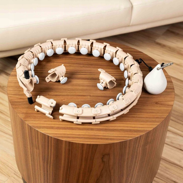 Hula hop z obciążeniem odchudzające wypustkami regulowane 24 elementy smart