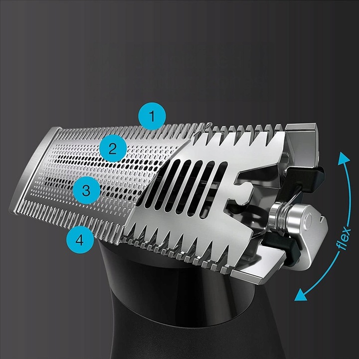 GOLARKA HYBRYDOWA TRYMER DO BRODY BRAUN 5 XT FLEX 4D 360° WET&DRY+ 2