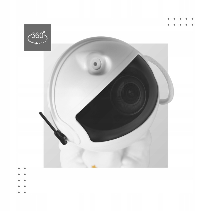 PROJEKTOR GWIAZD Lampka Nocna Astronauta Magic 20 8 TRYBÓW RGB