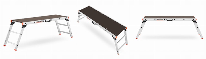 Podest roboczy aluminiowy składany platforma składana HIGHER 2,60m