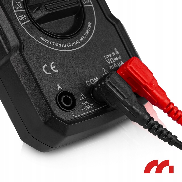 Multimetr Cyfrowy Miernik Prądu Elektryczny Tester LCD Zestaw Przewody