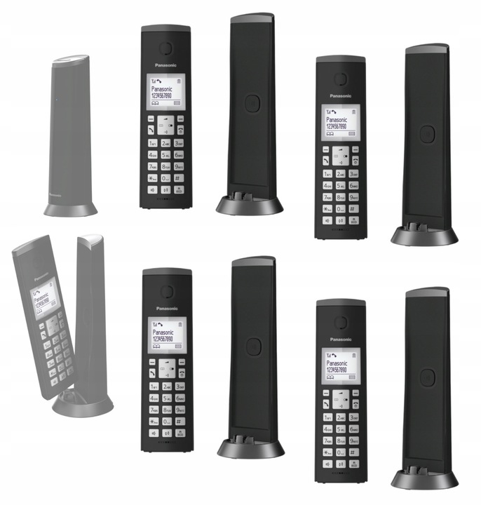 PANASONIC KX TGK 210 TELEFON DECT 4 SŁUCHAWKI