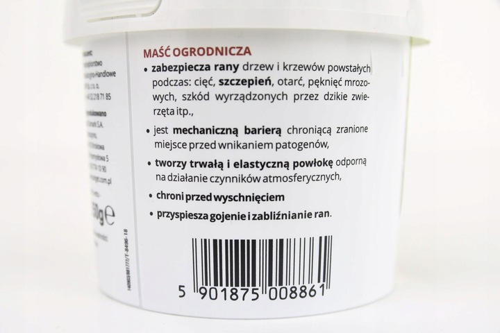 MAŚĆ OGRODNICZA NA RANY DRZEW ZABLIŹNIA CHRONI DO SZCZEPIEŃ TARGET