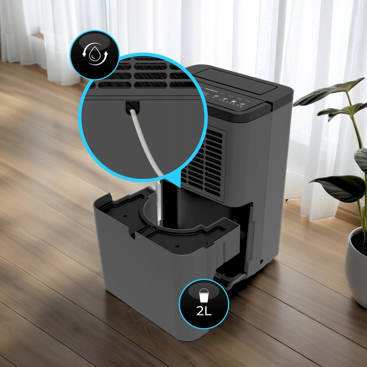 Osuszacz powietrza 12l Nexi pochłaniacz wilgoci 2w1 UV ION WiFi HEPA