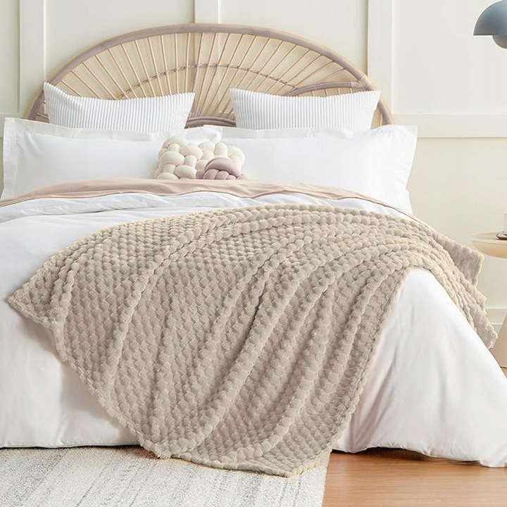 KOC ŚWIĄTECZNY 160X200 NARZUTA NA ŁÓŻKO NA KANAPĘ MIĘKKI PLED Z MIKROFIBRY