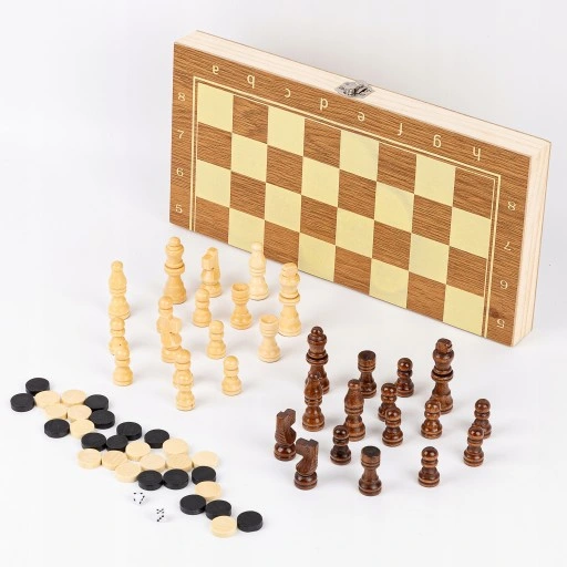 GRA W SZACHY WARCABY TRYKTRAK ZESTAW 3w1