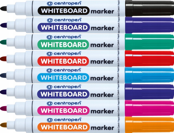 MARKERY PISAKI SUCHOŚCIERALNE DO TABLIC ZMAZYWALNE 8 KOLORÓW CENTROPEN