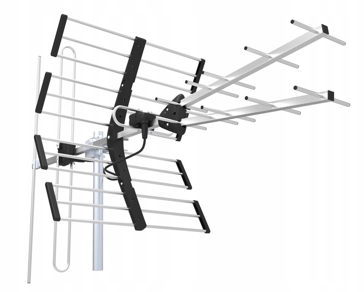 ANTENA Kierunkowa DVB-T2 Filtr LTE 4K 120km VHF UHF WSZYSTKIE MUX 8