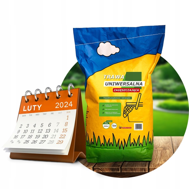 Trawa Nasiona Samozagęszczająca UNIWERSALNA odporna na deptanie 5kg 2024r.
