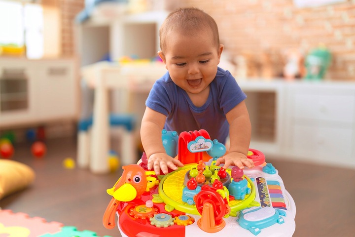 STOLIK EDUKACYJNY INTERAKTYWNY PIANINKO CIUCHCIA PIANINKO BĘBENEK PTASZEK