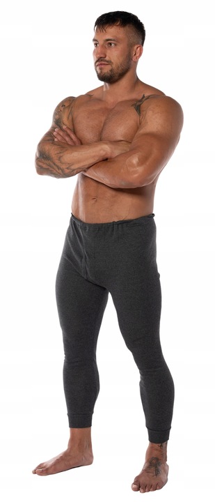 POLSKIE KALESONY MĘSKIE CIEPŁE BAWEŁNIANE Termo Ocieplane Getry XXXL