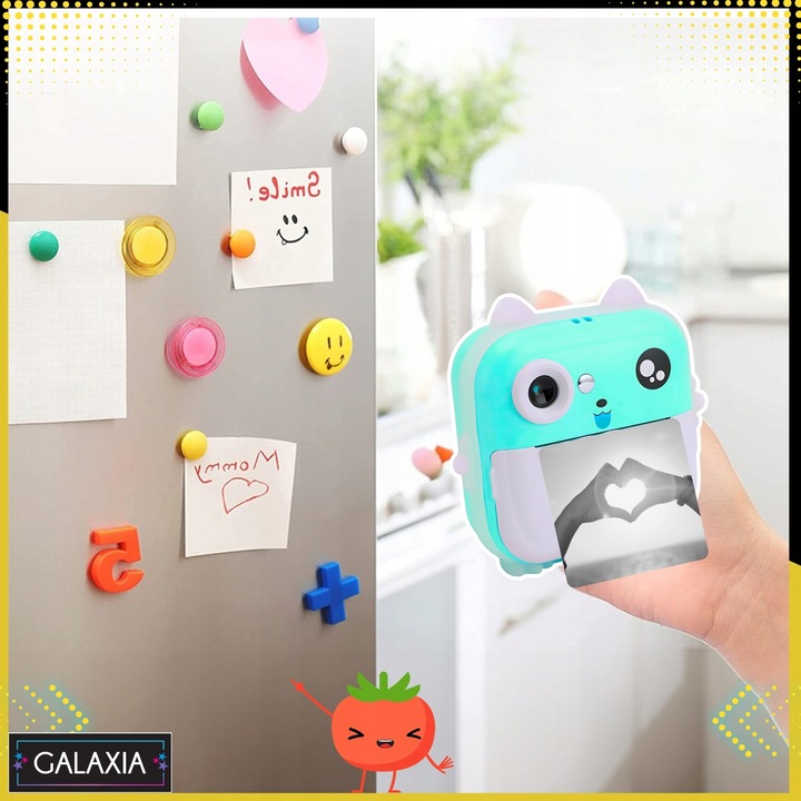 MINI DRUKARKA DRUKUŚ TERMICZNA APARAT NATYCHMIASTOWY DLA DZIECI i 11 ROLEK