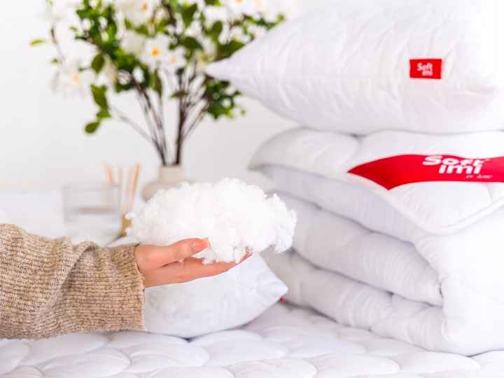 2X PODUSZKA ANTYALERGICZNA 45X45 PIKOWANA GRUBA NA ZAMEK JASIEK DO