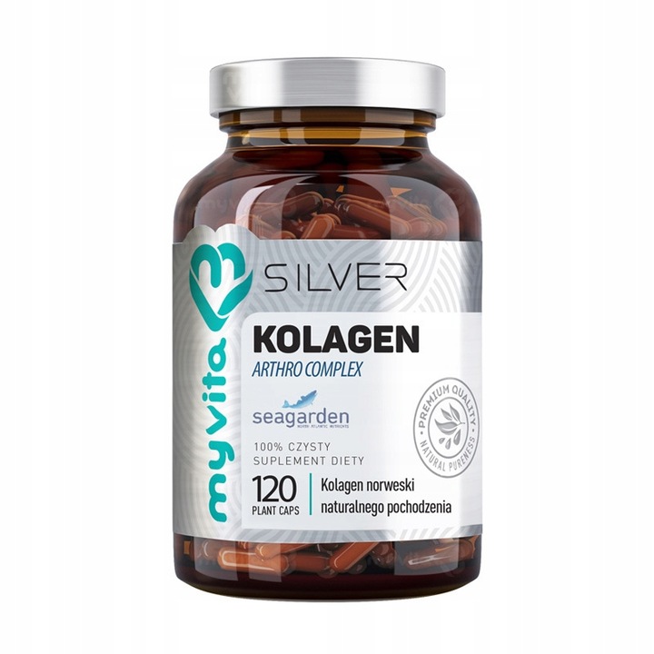 KOLAGEN MyVita Silver Pure 100% Arthro Kwas hialuronowy GLUKOZAMINA 120kaps