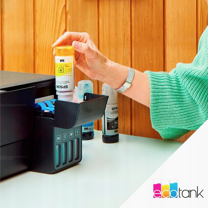 Urządzenie DRUKARKA EPSON EcoTank Druk KOLOR WiFi SMART USB + TUSZE