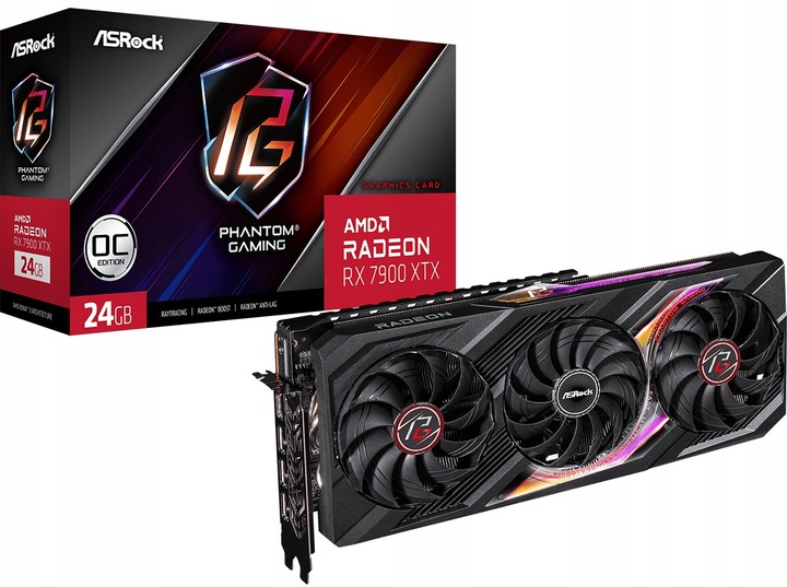 ASROCK RADEON RX 7900 XTX PHANTOM OC 24GB PCI-E GDDR6 (RX7900XTX PG 24GO)