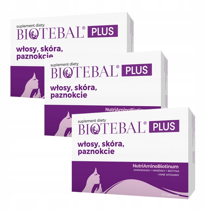 BIOTEBAL PLUS WŁOSY SKÓRA PAZNOKCIE 30 + 10 TABLETEK