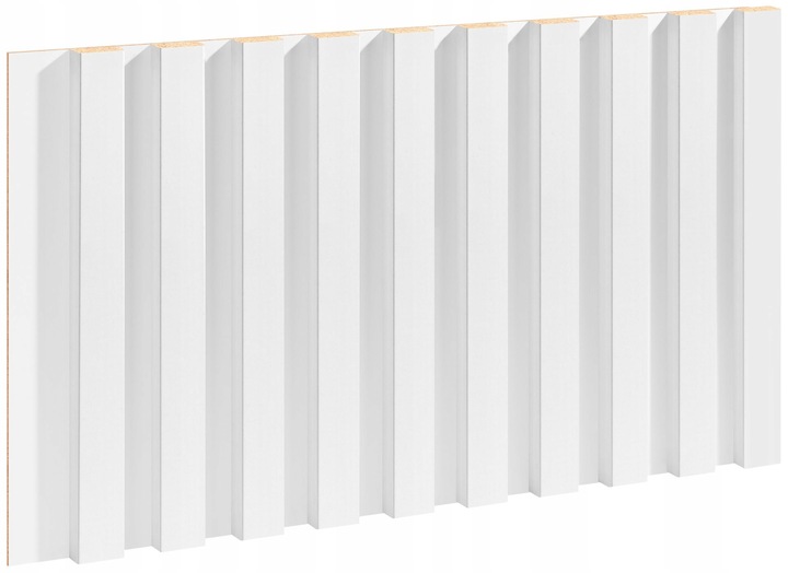 LAMELE ŚCIENNE BIAŁE NA PŁYCIE BIAŁEJ 510x2750mm