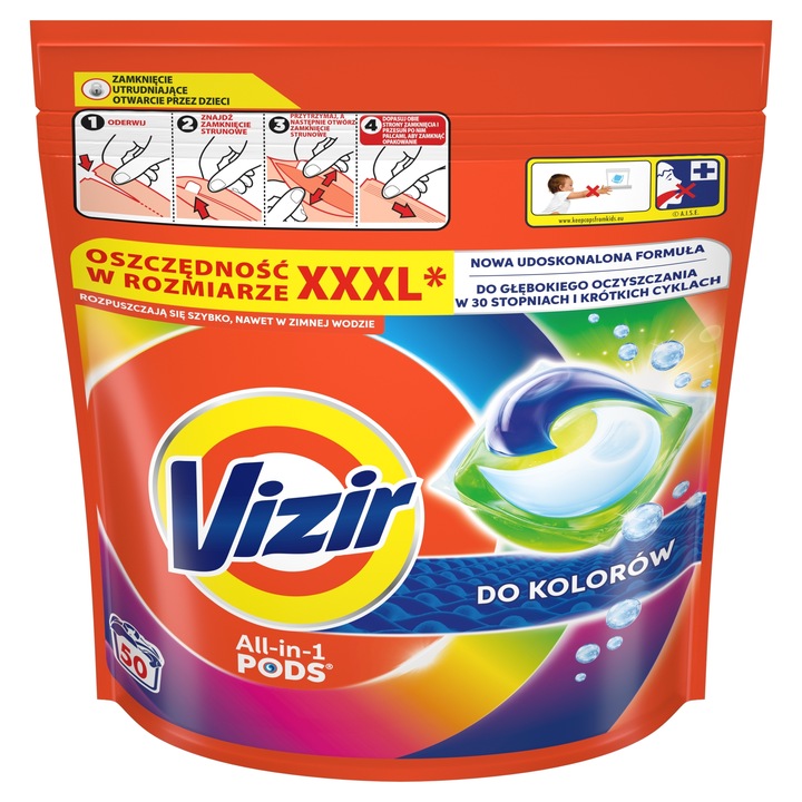 Vizir Kapsułki do Prania Color 3x50 prań