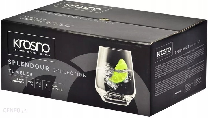 Szklanki do napojów 6 szt. 430 / 400 ml Splendour Krosno
