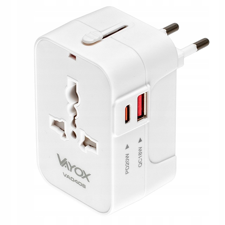 PRZEJŚCIÓWKA ADAPTER GNIAZDKA PODRÓŻNY UK USA EU CAŁY ŚWIAT ŁADOWARKA
