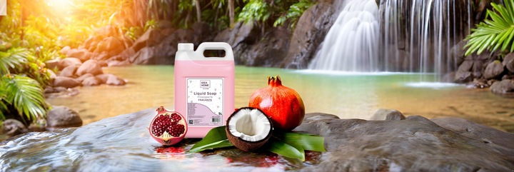 MYDŁO W PŁYNIE 5l FRAGANTE Pomegranate KREMOWE mydło do dozowników ZAPAS 5l