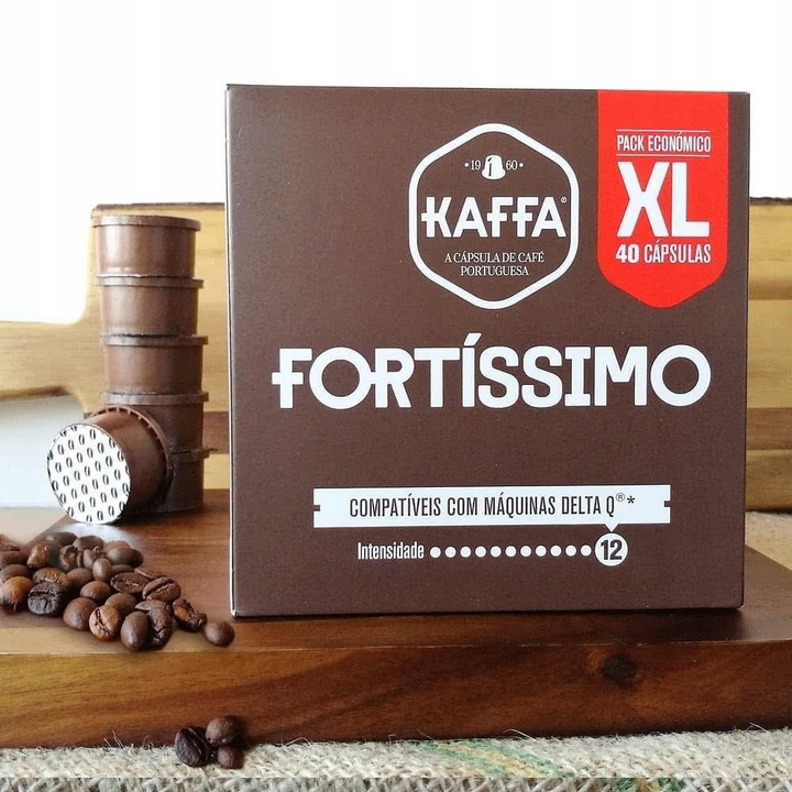 KAPSUŁKI Kawa Fortissimo KOMPATYBILNA z Delta Q - 40 KAPSUŁEK KAFFA