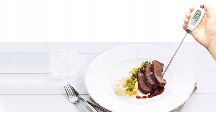 TERMOMETR KUCHENNY CYFROWY DO ŻYWNOŚCI GOTOWANIA Z SONDĄ -50°C +300°C