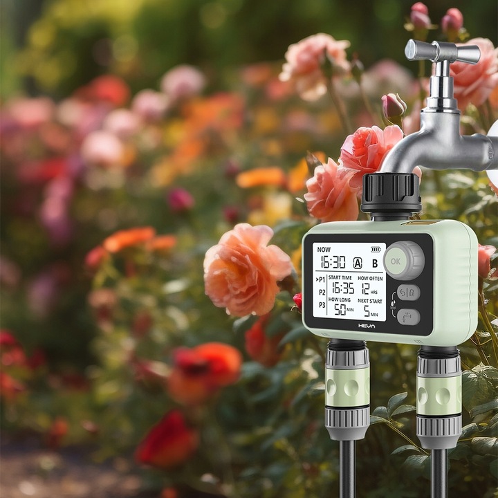 Elektroniczny sterownik nawadniania HEVA programator do wody z filtrem 8bar