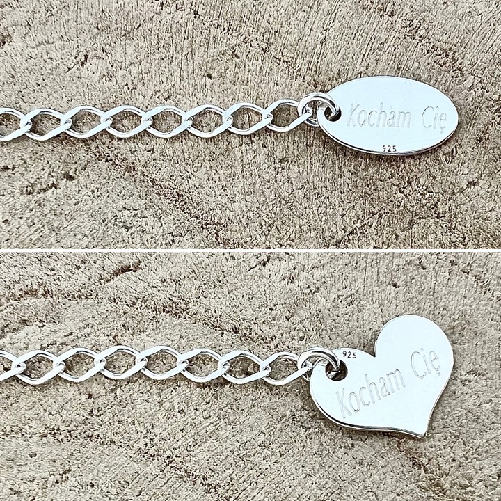 SREBRNA BRANSOLETKA DAMSKA celebrytka Z KULKAMI dla NIEJ SREBRO 925